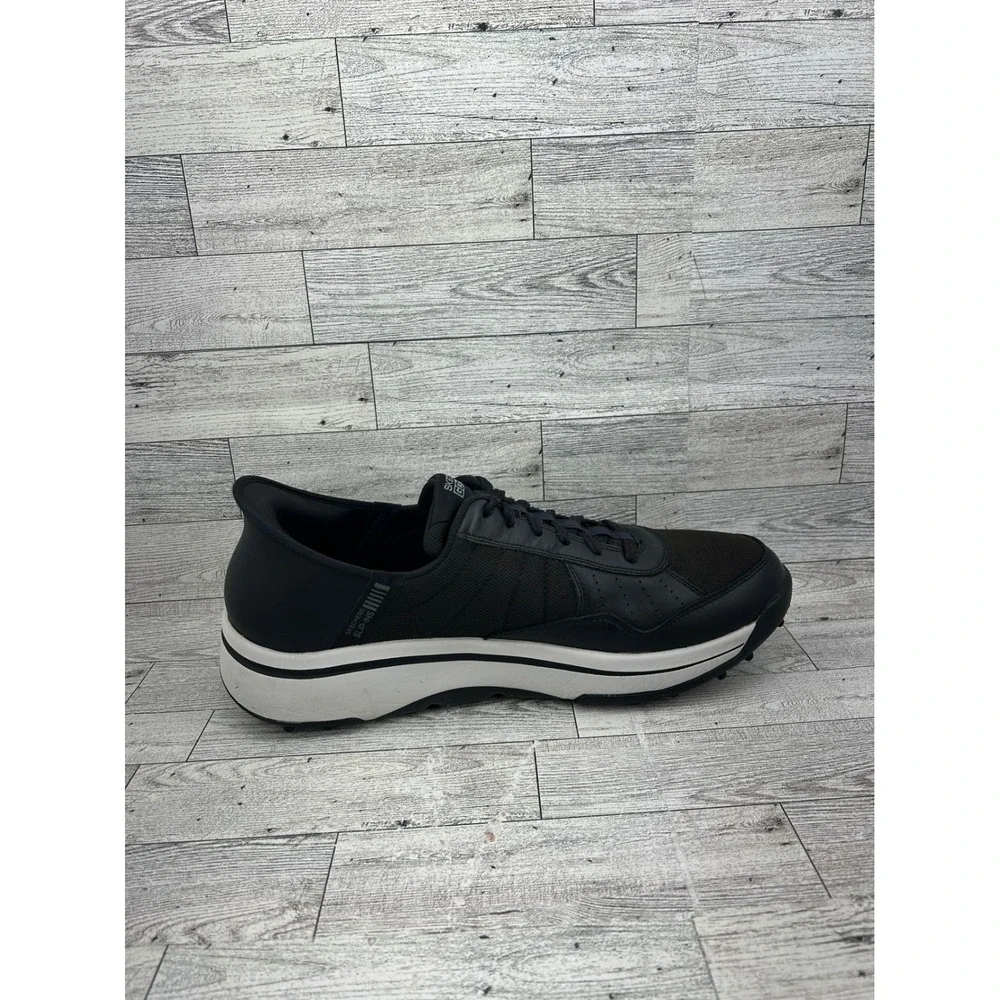 Skechers GoGolf Slip-ins Arch Fit‎ Men Sz 13 Black White Spikeless Shoes 214110